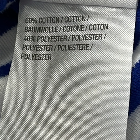 Quacker Factory Blue Stripe Sequin Anchor T-shirt Nautical Sailor Sz XL Cruise - Picture 10 of 13